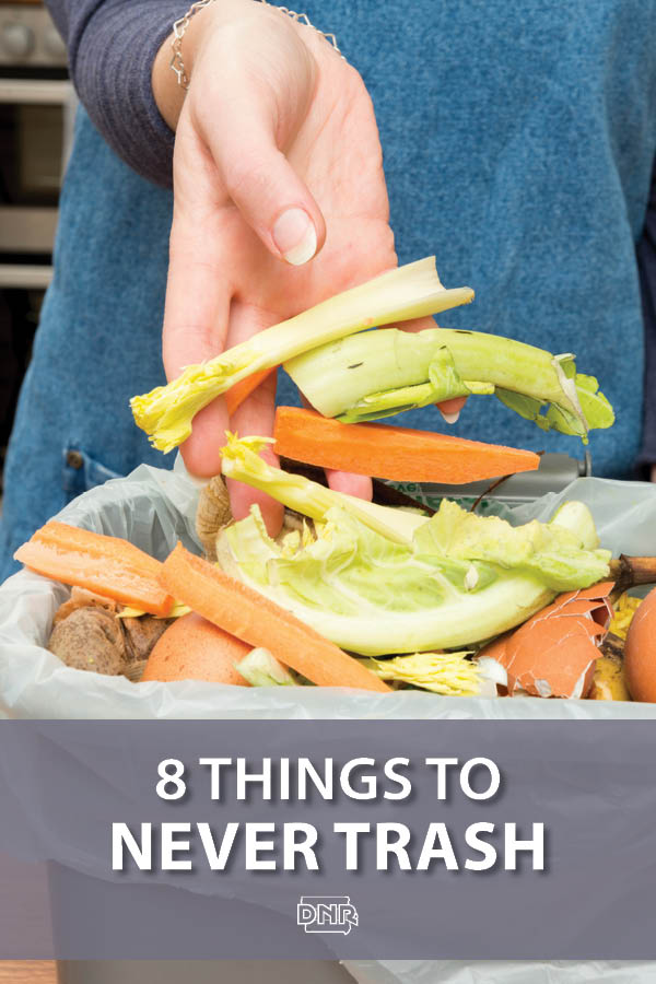 The average Iowan throws away almost 30 pounds of food each month! Learn more about these 8 things you shouldn't trash | Iowa DNR